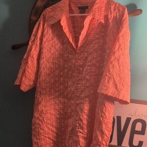 Domani Coral Striped Shirt🧡